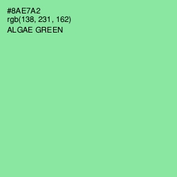 #8AE7A2 - Algae Green Color Image